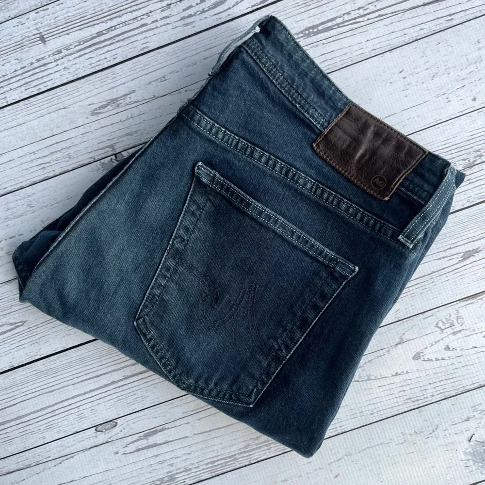 AG Adriano Goldschmied The Ives Indigo Wash Jeans Fading 34x34 Designer Denim